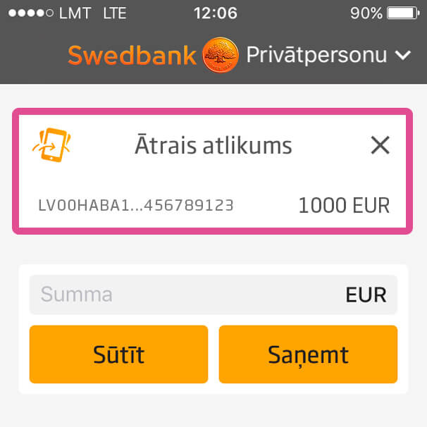 Mobilā lietotne - Swedbank