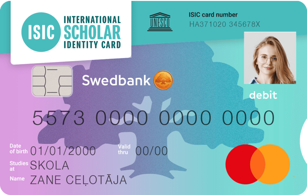 Swedbank ISIC Scholar card