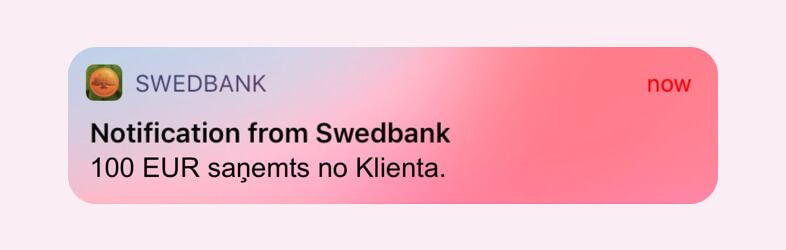 swedbank internetbanka mobila versija)
